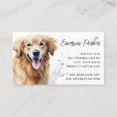 Carte De Visite Aquarelle de récupération d'or (Devant)