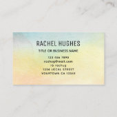 Carte De Visite Aquarelle de tournesol (Dos)