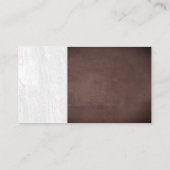 Carte De Visite Aquarelle de vin et de fromage | Ardoise et Brown (Dos)