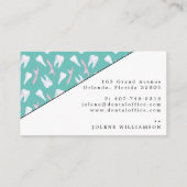 Carte De Visite Aquarelle Dentiste dentaire Hygiéniste dentaire (Dos)