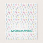 Carte De Visite Aquarelle Dents Rendez-vous dentaire Rappel (Extérieur déplié)