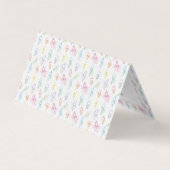 Carte De Visite Aquarelle Dents Rendez-vous dentaire Rappel (Dos)