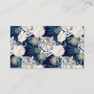Carte De Visite Aquarelle des animaux de tigres à la mode, couleu