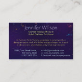 Carte De Visite Aquarelle des mains de guérison (Dos)