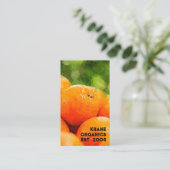 Carte De Visite Aquarelle des Oranges (Debout devant)