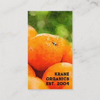 Carte De Visite Aquarelle des Oranges