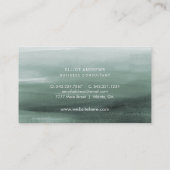 Carte De Visite Aquarelle des pins neigeux | (Dos)