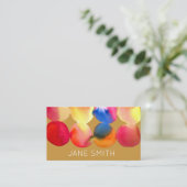 Carte De Visite Aquarelle design moderne stylisée industrie créati (Debout devant)