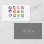 Carte De Visite Aquarelle design moderne stylisée industrie créati (Devant / Derrière)