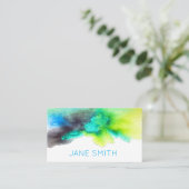Carte De Visite Aquarelle design moderne stylisée industrie créati (Debout devant)