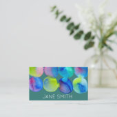 Carte De Visite Aquarelle design moderne stylisée industrie créati (Debout devant)