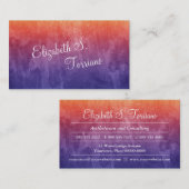 Carte De Visite Aquarelle d'Ombre d'arc-en-ciel (Devant / Derrière)