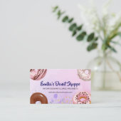 Carte De Visite Aquarelle Donuts (Debout devant)