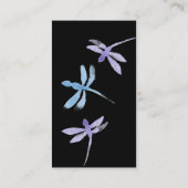 Carte De Visite Aquarelle Dragonfly Compagnie peinte à la main (Dos)