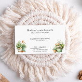 Carte De Visite Aquarelle du centre du jardin plante