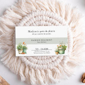 Carte De Visite Aquarelle du centre du jardin plante