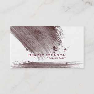 Carte De Visite Aquarelle Elegant Simple Splatter Abstrait