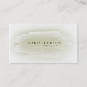 Carte De Visite Aquarelle Elegant Simple Splatter Abstrait