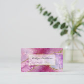 Carte De Visite aquarelle élégante (Debout devant)