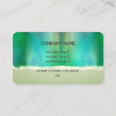 Carte De Visite aquarelle élégante couleur double face personnalis (Dos)