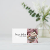 Carte De Visite Aquarelle élégante de la planification des événeme (Debout devant)