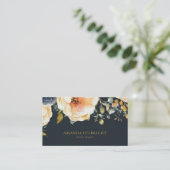 Carte De Visite Aquarelle Elégante Floral Moderne Designer d'intér (Debout devant)