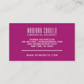 Carte De Visite Aquarelle en gras Abstrait personnalisé (Dos)