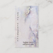 Carte De Visite Aquarelle en quartz minéral cristal (Devant)