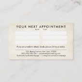 Carte De Visite Aquarelle encre papillon vernis à ongles (Dos)