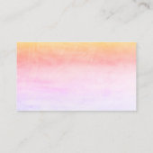 Carte De Visite Aquarelle et orchidées Événements Style Beauté Des (Dos)