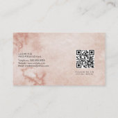 Carte De Visite Aquarelle Eyelashes Extensions Salon Beauté (Dos)