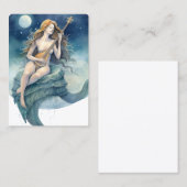 Carte De Visite Aquarelle Fée de la Nuit (Devant / Derrière)