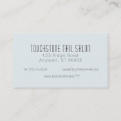 Carte De Visite Aquarelle Feuille de printemps moderne (Dos)