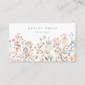 Carte De Visite Aquarelle Florale (Devant)