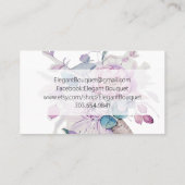 Carte De Visite Aquarelle florale (Dos)