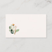 Carte de visite aquarelle florale (Devant)