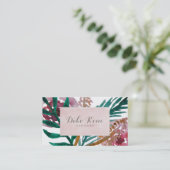 Carte De Visite Aquarelle florale (Debout devant)