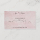 Carte De Visite Aquarelle florale (Dos)