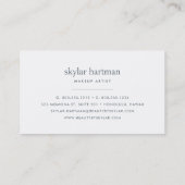 Carte De Visite Aquarelle florale Blush & Sage (Dos)