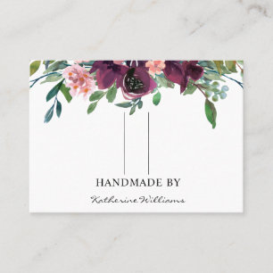 Carte De Visite Aquarelle Florale Clip à cheveux Barrette