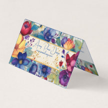 Aquarelle Florale Vintage Pliée