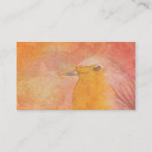 Carte De Visite Aquarelle Flying Bird (Dos)