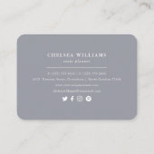 Carte De Visite Aquarelle Folithe Botanique d'hiver (Dos)