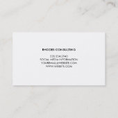 Carte De Visite Aquarelle géométrique Abstraite (Dos)