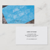 Carte De Visite Aquarelle géométrique Abstraite (Devant / Derrière)