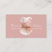 Carte De Visite Aquarelle Glitz Corse Style Mode (Devant)