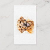 Carte De Visite Aquarelle Golden Labrador Retriever Chien (Devant)