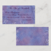 Carte De Visite Aquarelle gravée à l'eau-forte (Devant / Derrière)