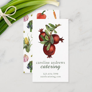 Carte De Visite Aquarelle grenade biologique