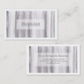 Carte De Visite Aquarelle gris (Devant / Derrière)